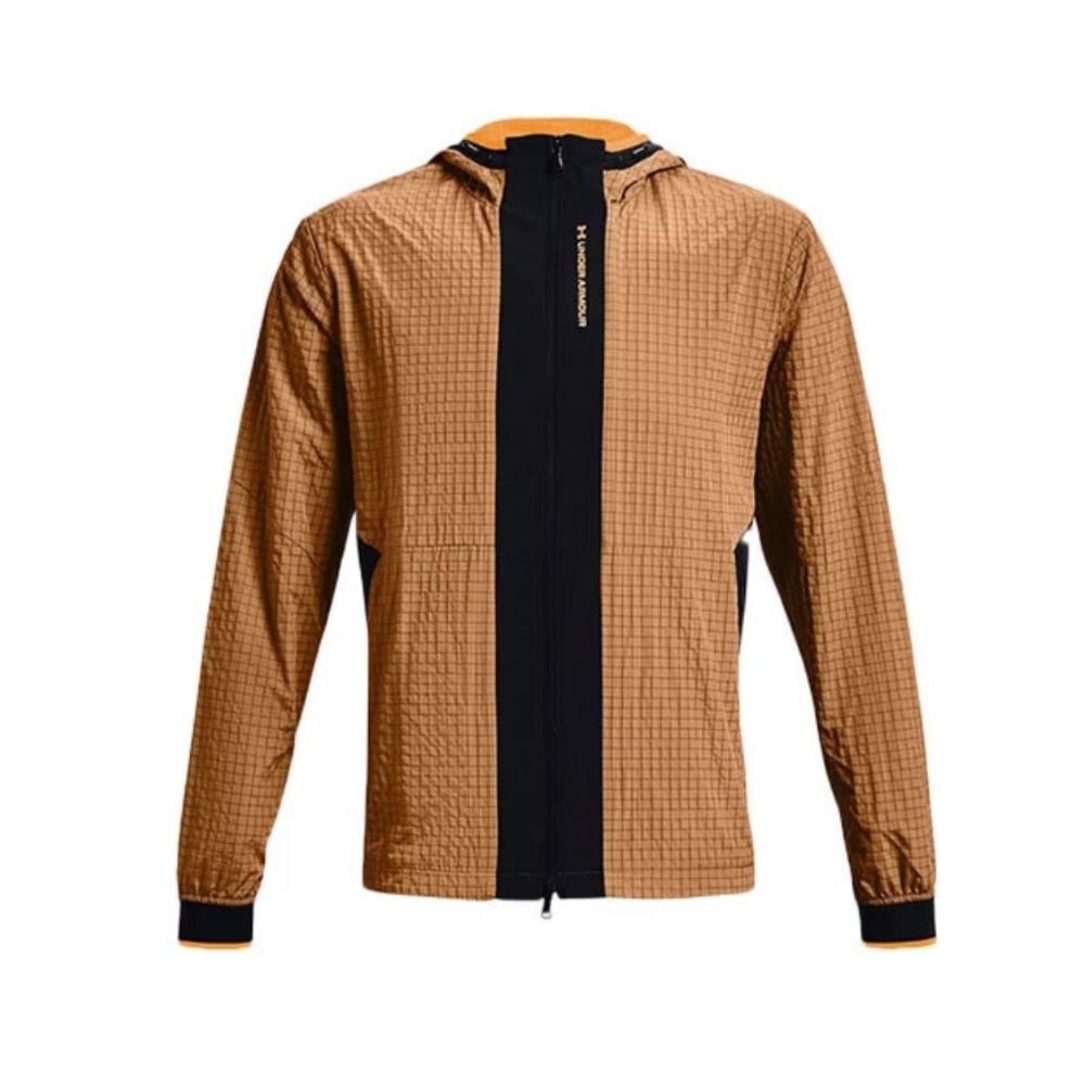 Under Armour Rush Legacy Windbreaker Jacket Umber Size Large